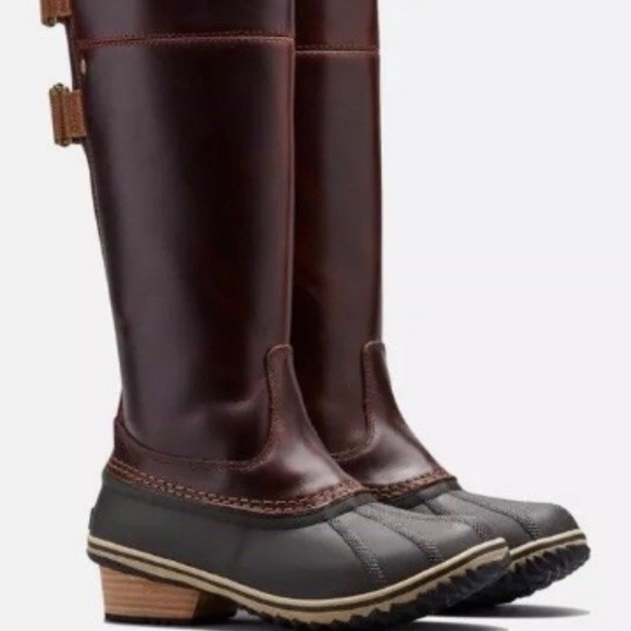 sorel slimpack riding boot umber